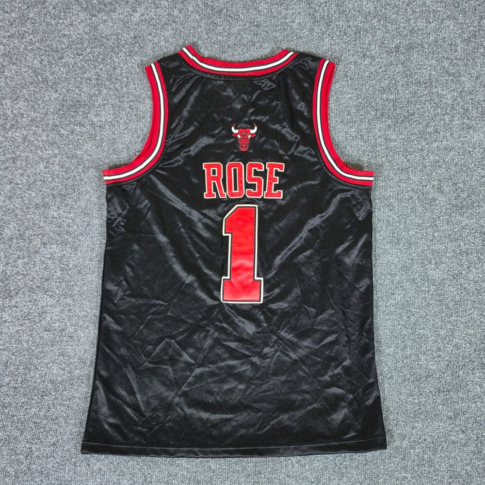 Adidas NBA Chicago Bulls Derrick Rose 1 NBA Jersey Black Red Size 48 Large